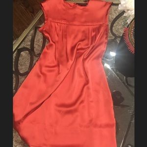 Silk tangerine color BCBG Maxazria dress